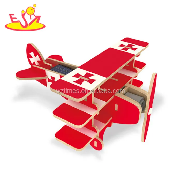 2018 оптовая продажа дети собирают деревянные модели самолетов смешные детские деревянные W03B069