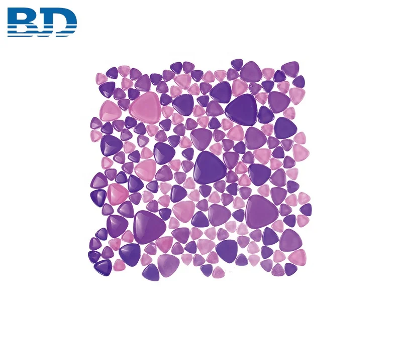 Blue Glass Pebble Mosaic for Swimming Pool Pebble