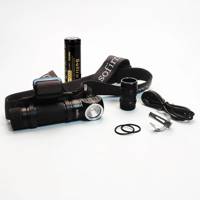 Super Bright XPL Aluminum Headlight 1200 Lumen LED Rechargeable Headlamp - 4 Modes Focus