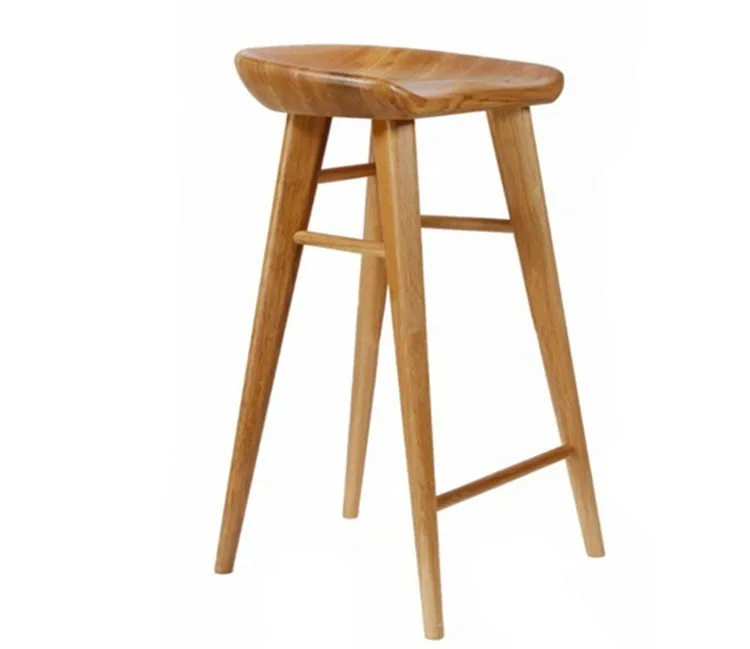Unique oak wooden high bar stools furniture for sale