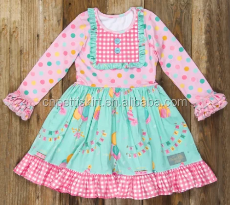 2021 best selling pretty girl party dress wholesale children clothing USA boutique cotton baby clothes