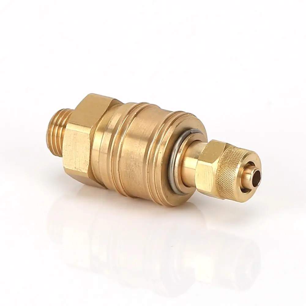 JT-5011 Factory wholesale   1/4  male brass Self-sealin quick coupler  hose fitting brass barb quick connector coupler  Fittings