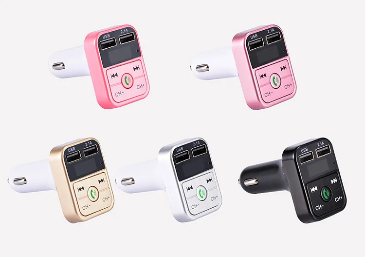 
CAR B2 Bluetooth FM Transmitter Hands Free Calling Wireless Adapter Car Kit Universal Car Charger 