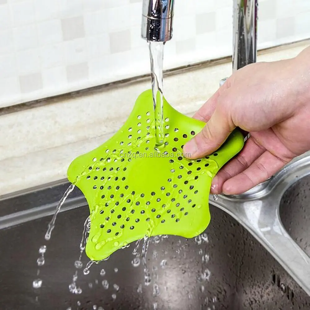 
Plastic Star Shape Household Sink Strainer Hair Catcher Shower Drain Cover 