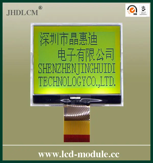 small color LCD display for portable radios JHD12864-G63BSW-Y