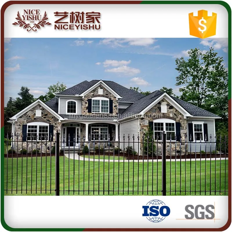 China Exporter Wrought Iron Fence Finishes