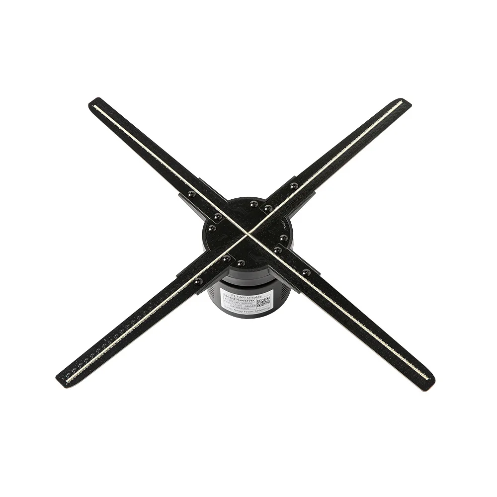 
 Голографический светодиодный вентилятор высокой яркости, 50 см, 4 лопасти, Wi-Fi, по самой низкой цене, с облачным управлением  