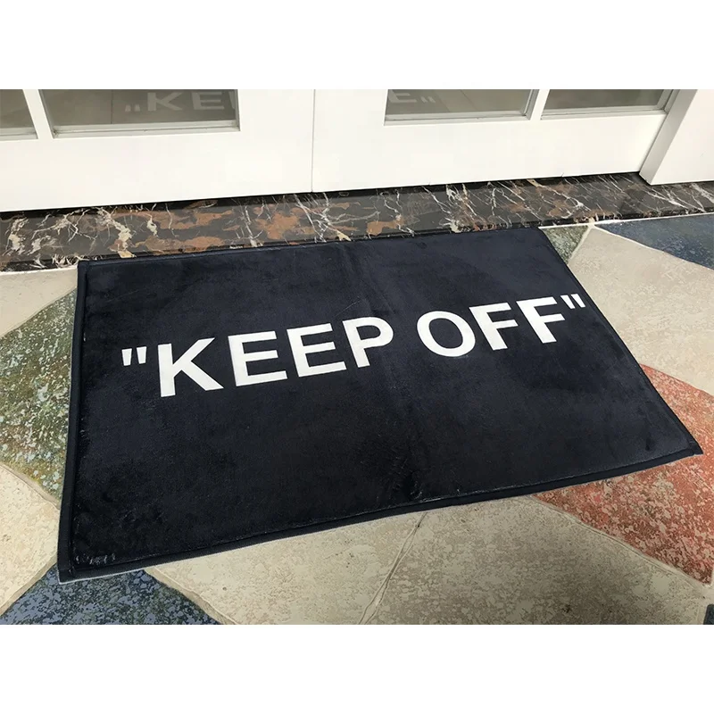 
50*80cm Coral Fleece KEEP OFF Doormats For Bedroom Room Welcome Front Door 