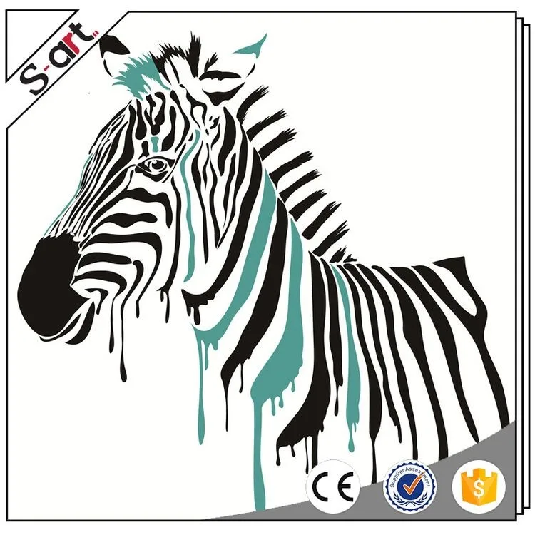 Китайская фабрика, длительный срок службы, Зебра, ручная роспись, масляная живопись, поп-арт