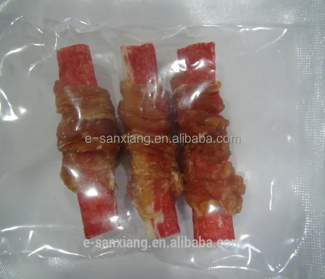 crab sticks with meat dog treats nutritional pet snack food OEM factory