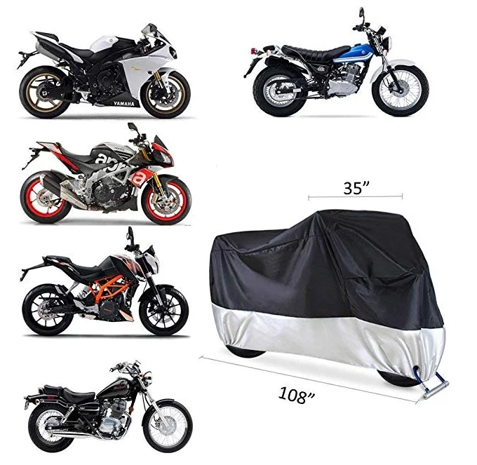 600D Polyester Motorcycle Cover Indoor And Outdoor Waterproof Sun Protection Motorcycle Cover