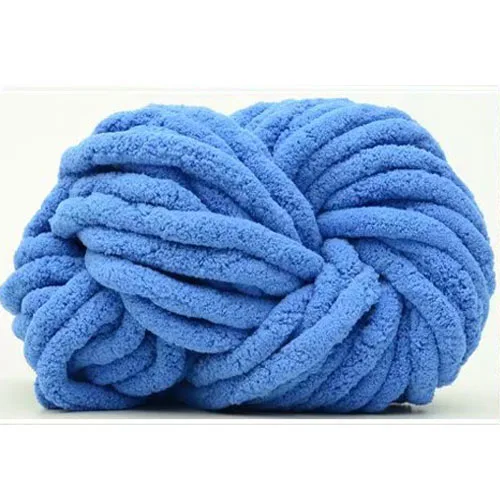 Wuge 100% polyester thick ice line knitting yarn for blanket