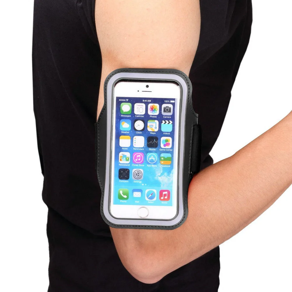 
portable waterproof mobile phone running armband sport cell phone holder for running armband with key locker for iphone 