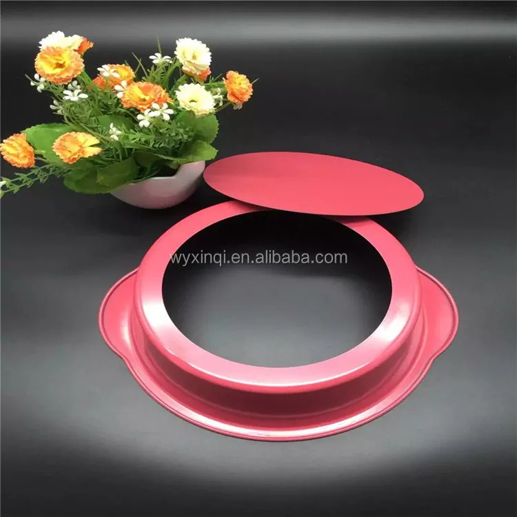 Wholesale Ceramic Coating Round Cheese Cake Pan With Removable Loose Bottom