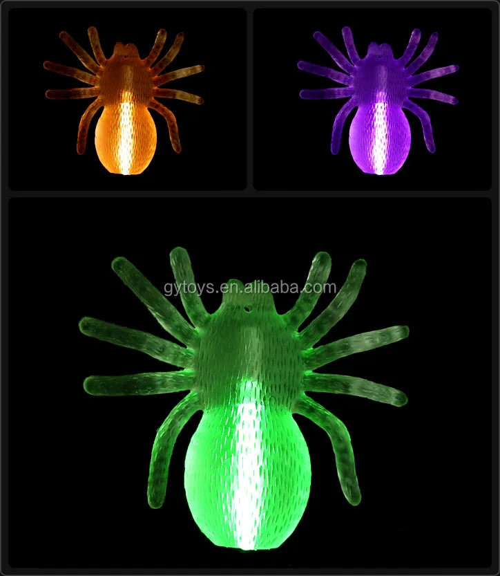 Hot Sale Halloween Supplies Scary Spider Glow Stick Animal Toy