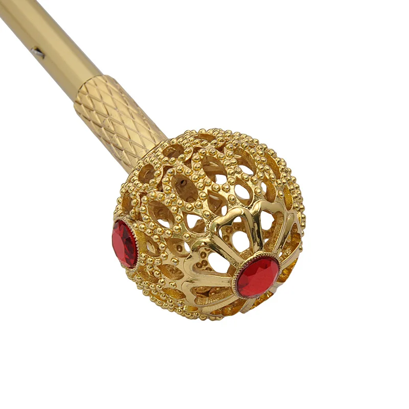 2022 gift umbrella for fashion lady golden ball handle sun protect 3 fold umbrella