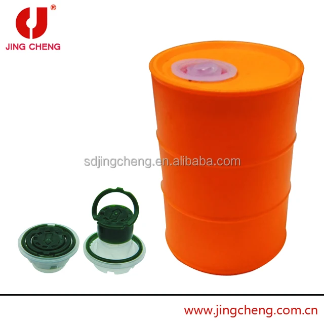 HOT SALE in Uzbekistan and Russia 700ML METAL BARREL NEFT VODKA TIN CAN WITH 24mm plastic caps