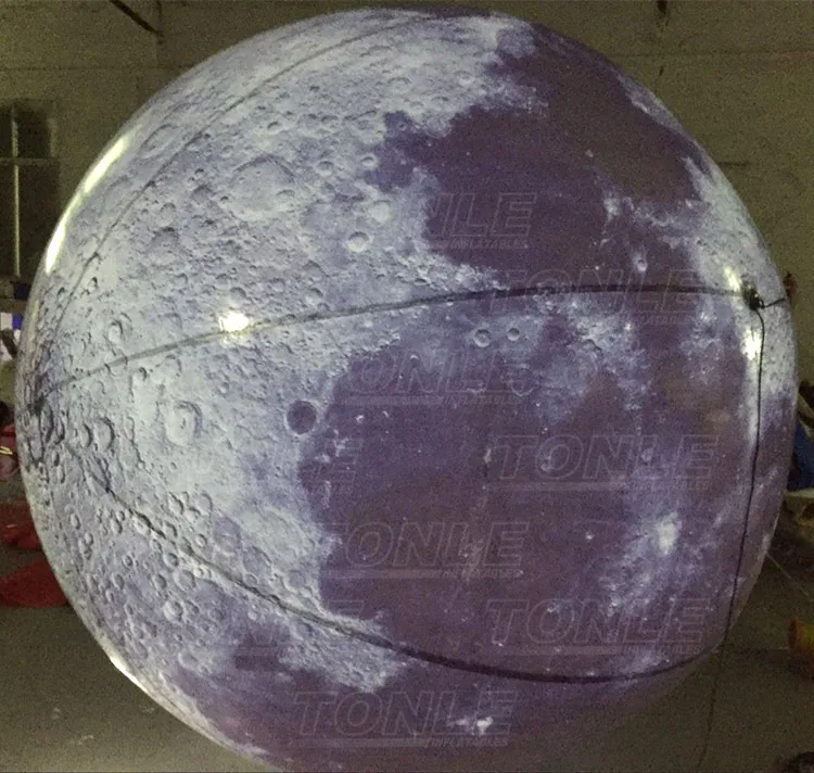 3m Dia Giants inflatable moon balloon/ large LED Lighting inflatable moon decoration for stage event party