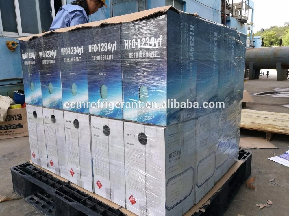 
High Class Refrigerant HFO 1234yf, 1234 Yf No Pollution Eco-friendly Refrigerant R1234yf Automobile Air Conditioning Colourless 
