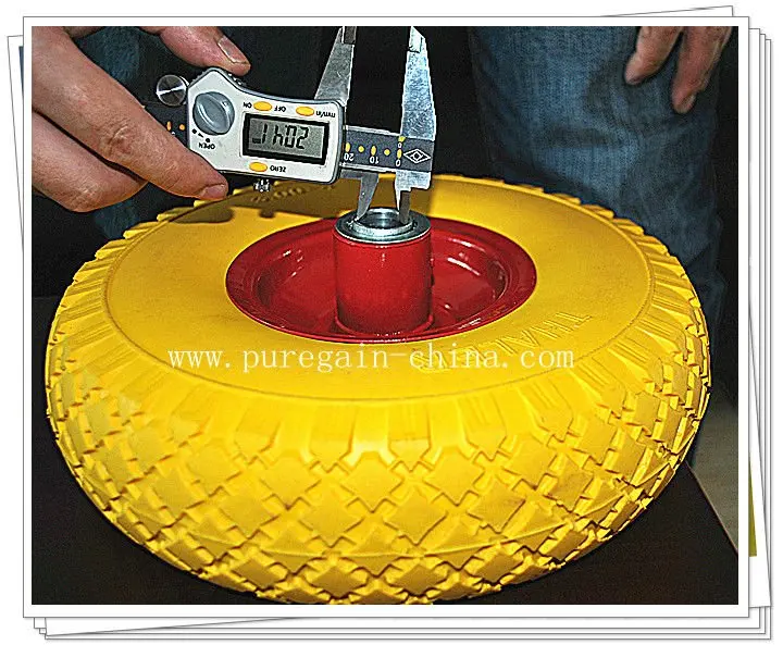 Pu Wheel Wheel 5 Inch Yellow  Universal Caster Wheel