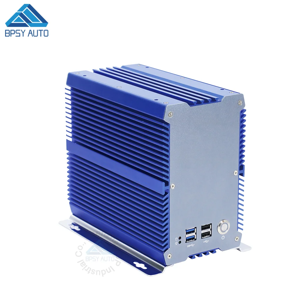 Cheap Fanless Mini PC DDR4 16GB RAM Desktop Computer Mini Linux Win 10 Embedded PC Dual Ethernet