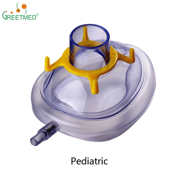 Greetmed Ce OEM Service Hospitalredrgical Supplies EOS 3 Dress Face Anesthesia Mask Factory Price Medical Latex OEM Dresspvc