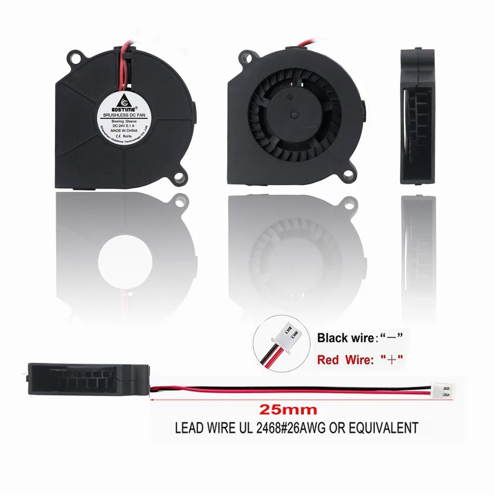 Gdstime GDB6015 60x60x15 мм 60 мм 6 см Подшипник Втулки 24 В постоянного тока бесшумный осевой вентилятор охлаждения