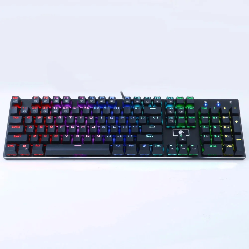 E Element Eagle Z88 104 keys Outemu Blue Switches RGB Mechanical Keyboard qwerty US layout DIY Swappable Axis