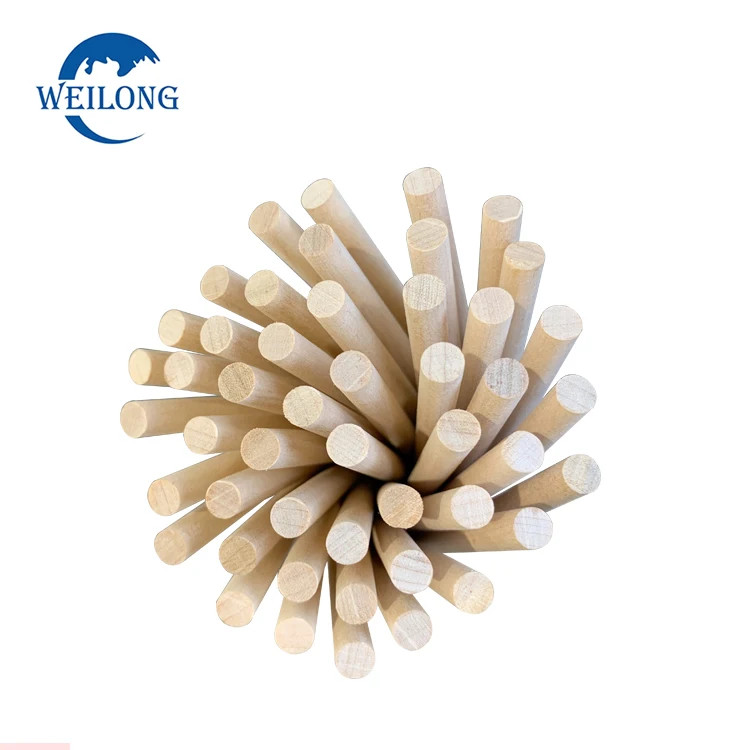 Disposable wood ice cream sugar sticks for cotton candy Birch Wood Round Sticks