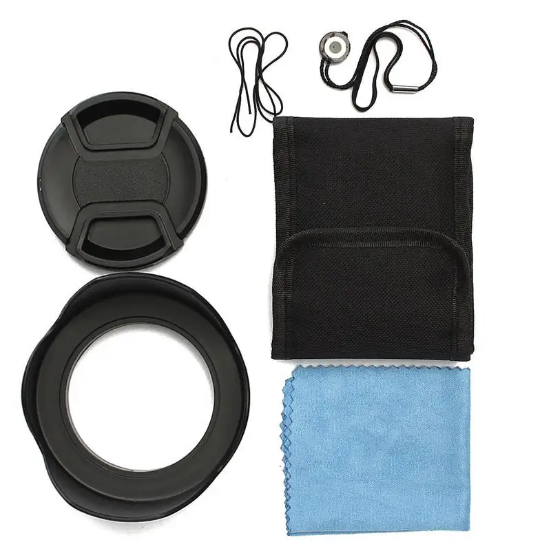 OEM 58mm UV FLD CPL Circular Polarizing Filter Kit Set + Lens Hood For Canon EOS 1200D 750D Rebel T4i T3i for T3 T2i T1i XT XS XSi