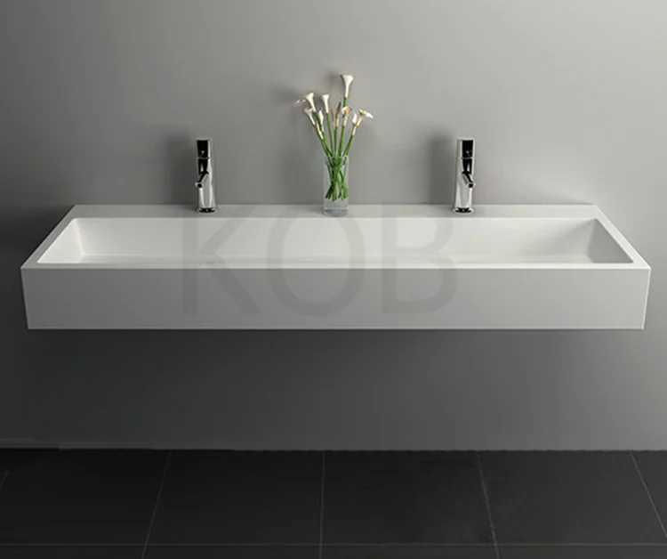 CK2004 China manufacture washing basin double faucet double sink,washbasin