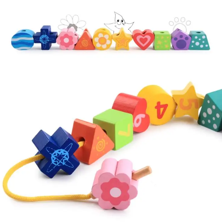 Montessori wooden toy kid intelligence cube box multi function treasure toy