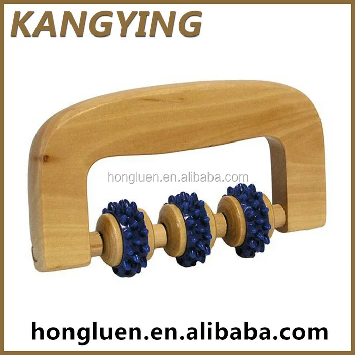 Wholesale Relaxing Roller Wooden Hand Massager For Home Use
