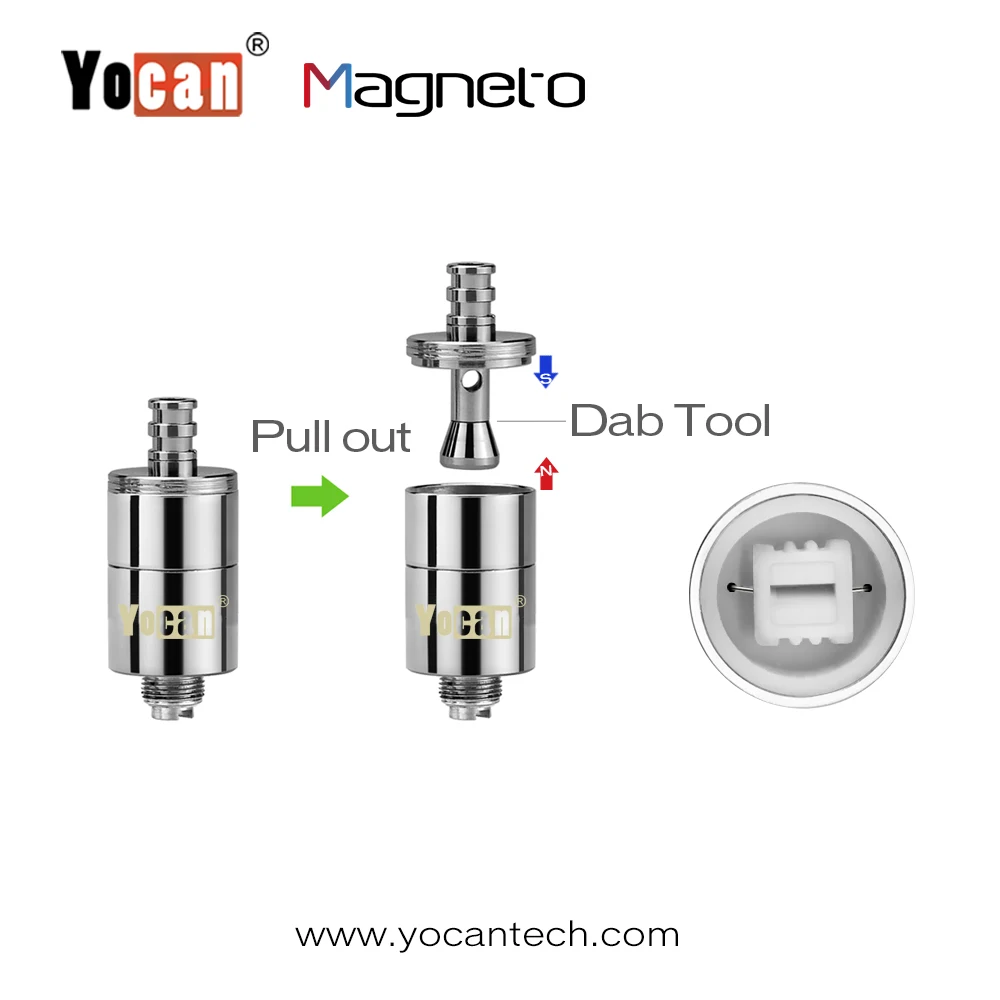 
OEM Custom Wax Pen Vape Kit Yocan Magneto private label wax vaporizer pen with magnetic connection 