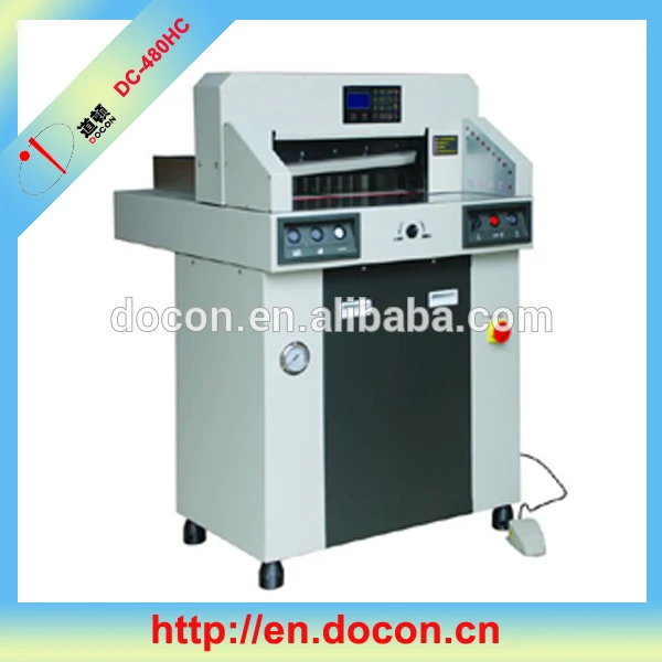 Dc-480hc гидравлические бумаги гильотины, резак для бумаги