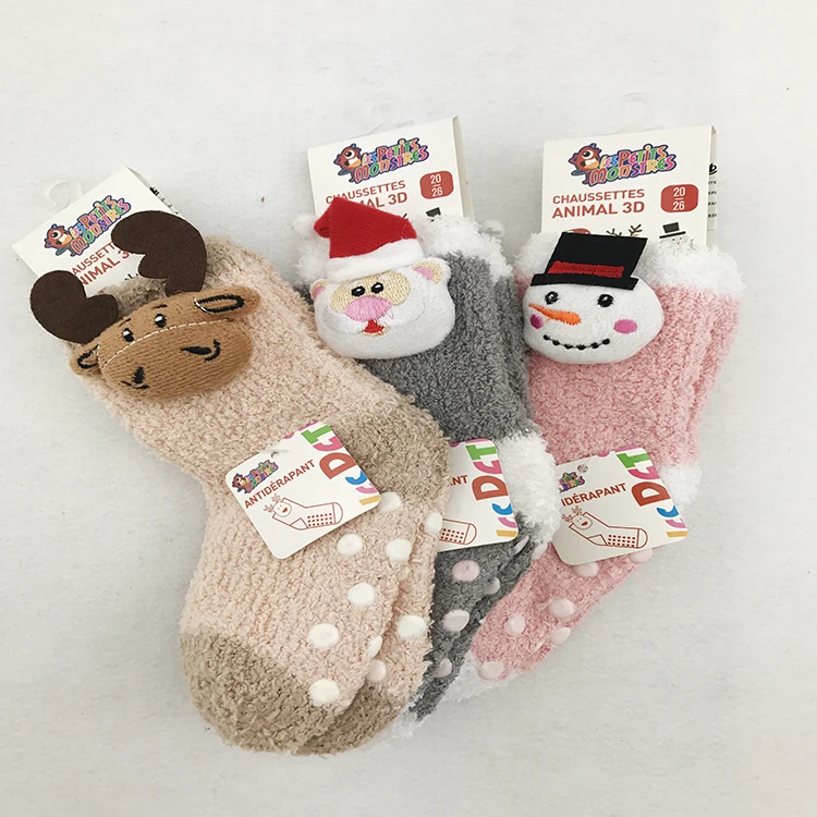 
3D cartoon tube sock baby children socks with animal 