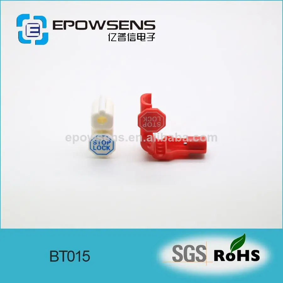 red acrylonitrile butadiene styrene eas security hook stop locking tight tag, anti theft hook