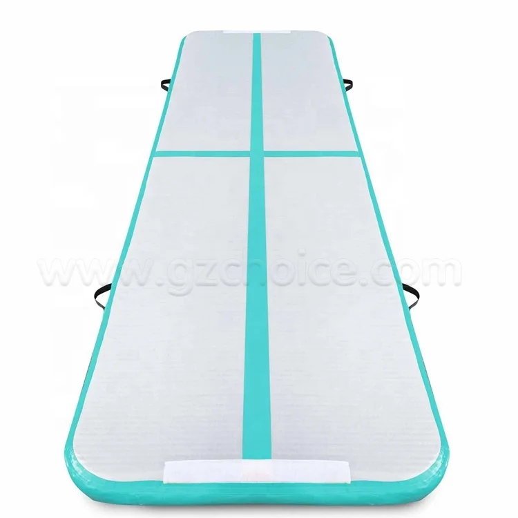 China Factory Cheap Dwf Material Gymnastics Tumbling Mat Inflatable air Track Yoga for Sale