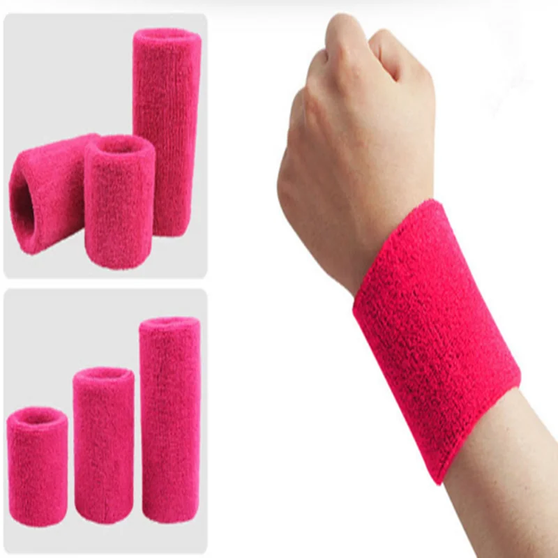 
Colorful Cotton Wrist Wraps Sleeve Sport Wristband Sweat Wrist Band for Men and Women 