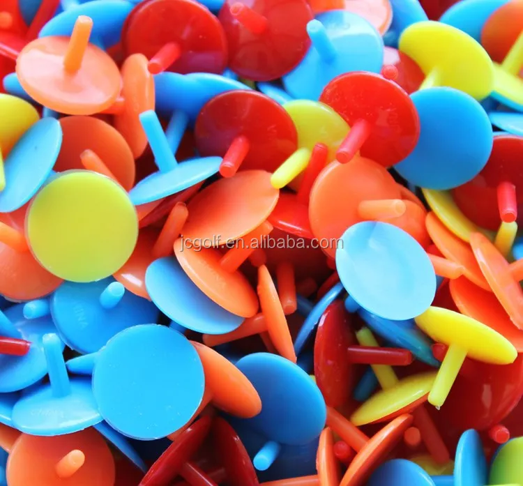 Custom made Logo printed plastic golf ball marker