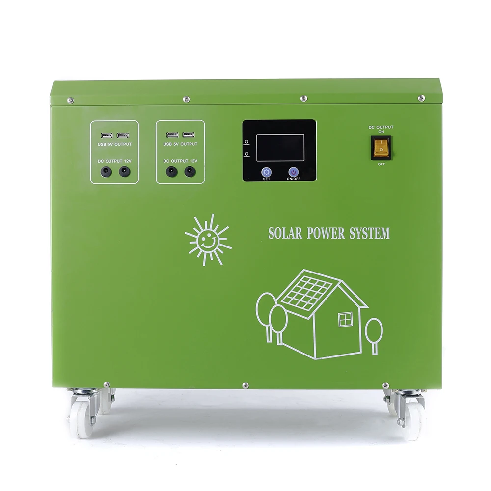 700W Home Portable Solar Generator All in One With Battery Solar Controller 700W AC 220V Inverters