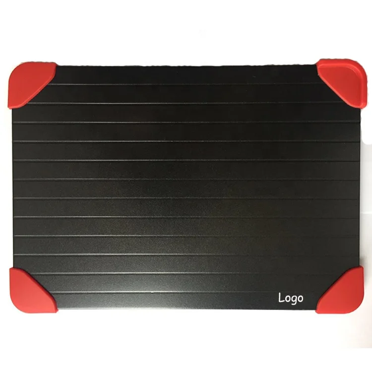 China Wholesale Medium size  Rapid thawing plate aluminum meat fast defrosting tray with corner
