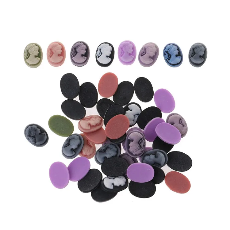 Custom Resin Cameo Flat Back Resin Silhouette Cameo for Decoration