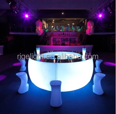 led bar counter night dj disco party events decoration light up furniture RGB color event lighting