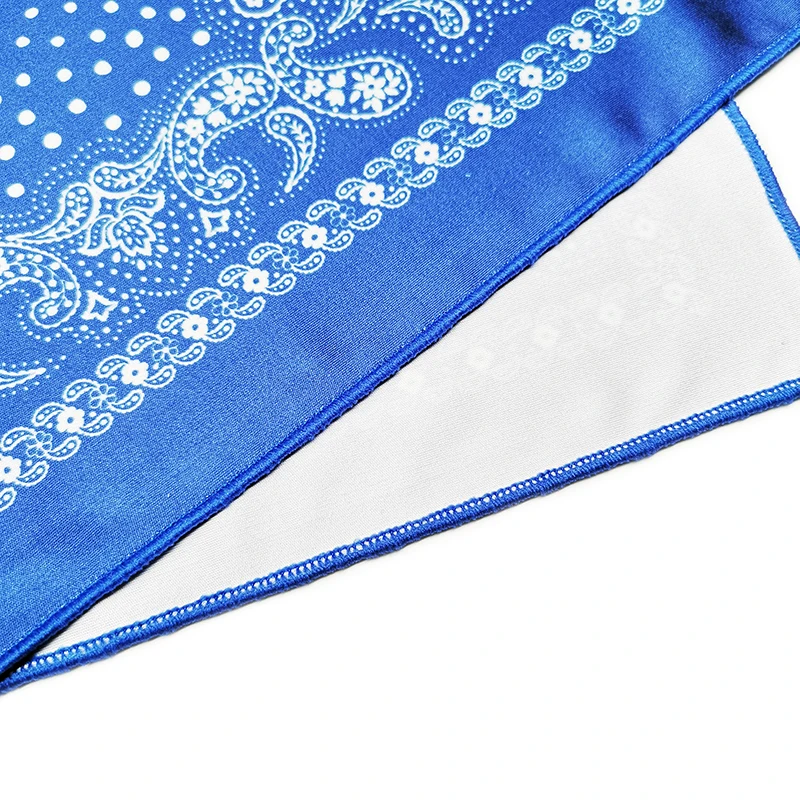 Colorful Heat Transfer Printing Microfiber Square Scarf