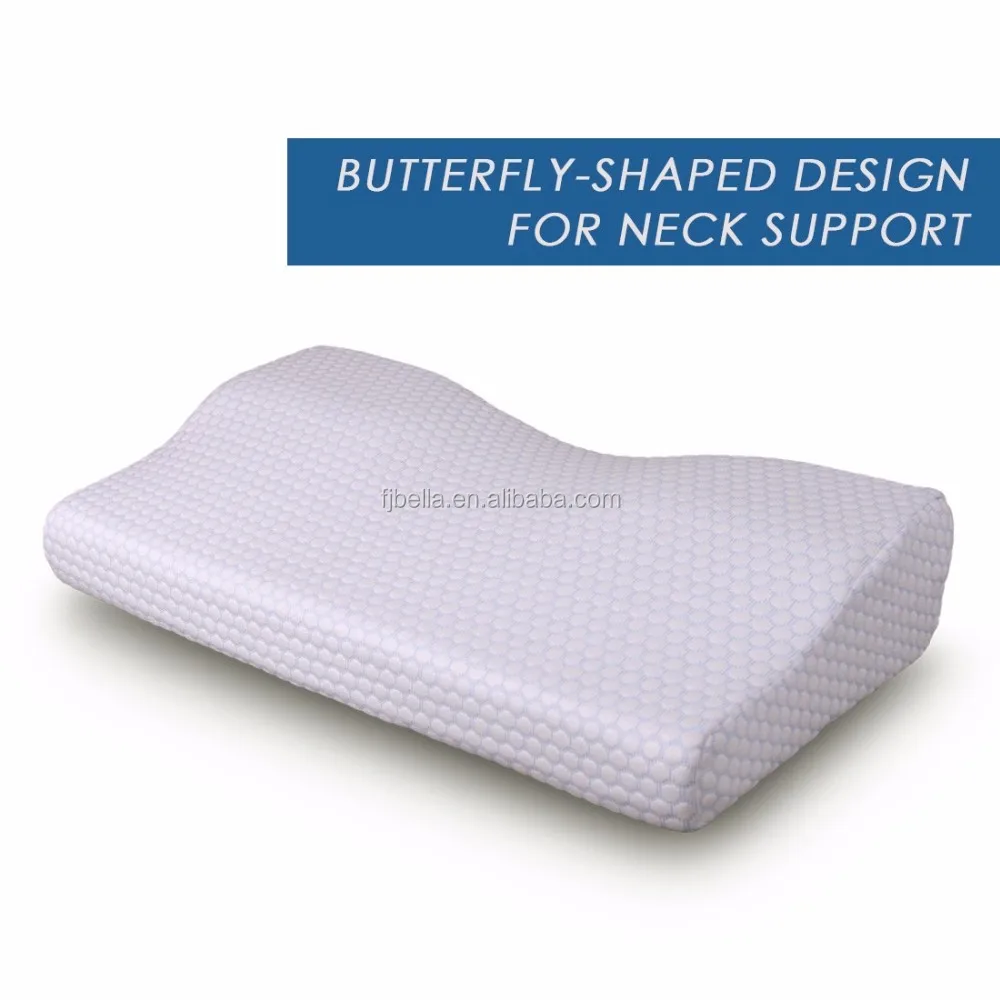 Contour folding healthy care neck shape sleep Memory Foam Pillows Shoulder Support Pillow Orthopedic Neck Pillow For Neck Pain