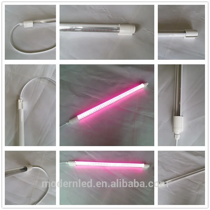 high quality 4ft 20w waterproof full spectrum 7:1 or 4:1 t8 blue/red led plant grow light tube