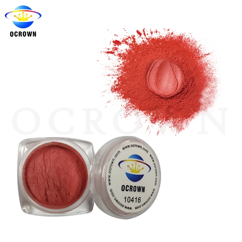 Colorful Pearl Pigment Eye Shadow Powder Scarlet Mica Pigment Powder for Auto Paint Plastic Coating