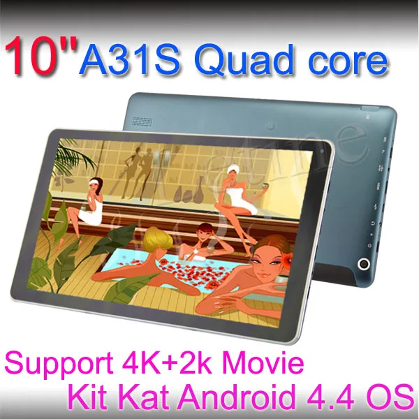 10 дюймов a31s четырехъядерных процессоров андроид 4.4 ос, беспроводная/wifi таблетки шт фабрики сразу таблетки