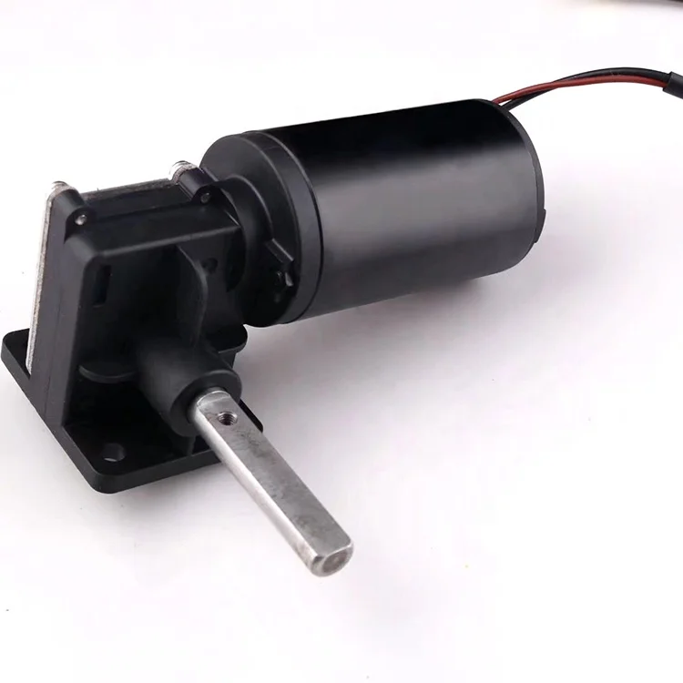 Big torque low rpm stainless steel 24v dc worm gear motor